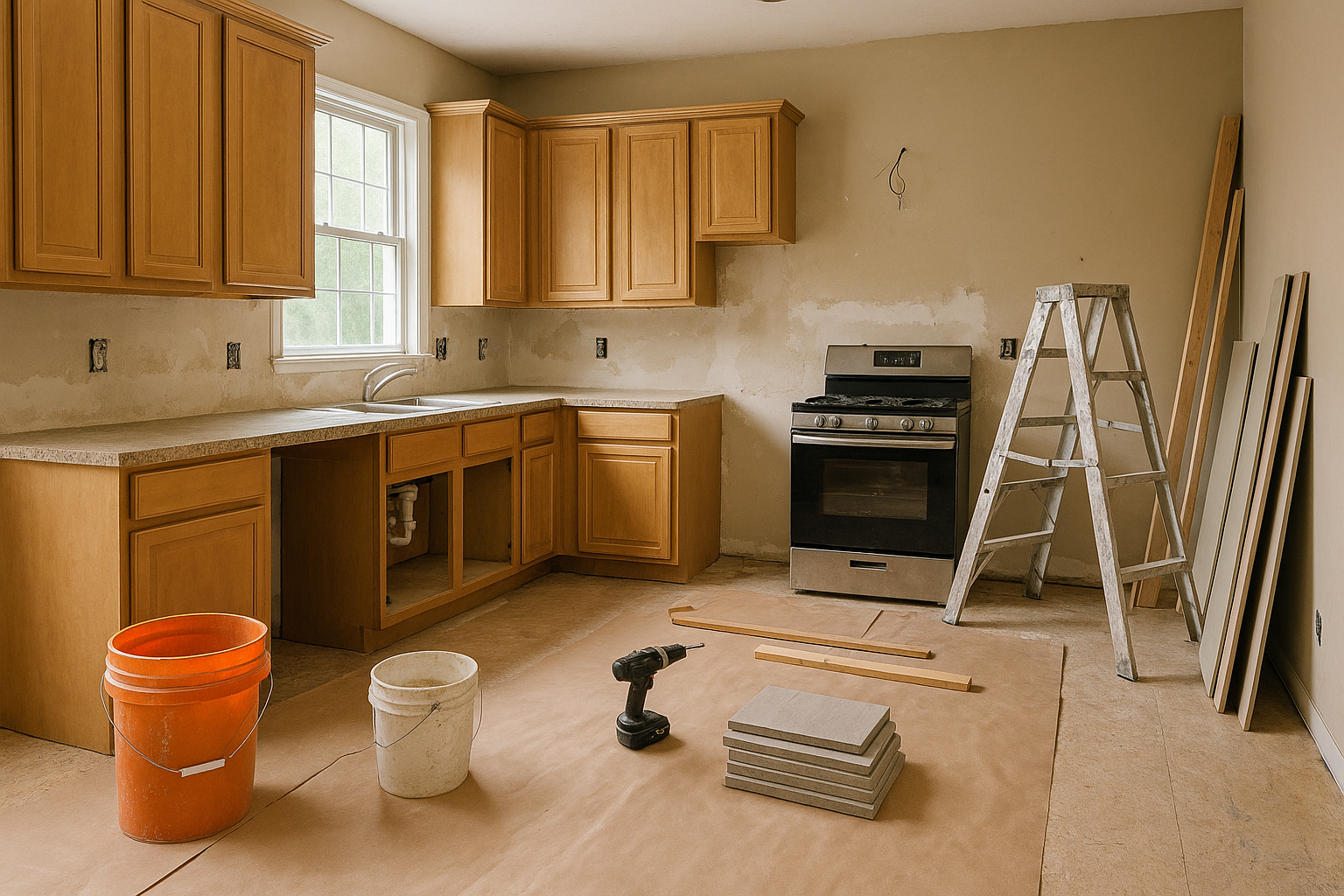 Contractor with client
